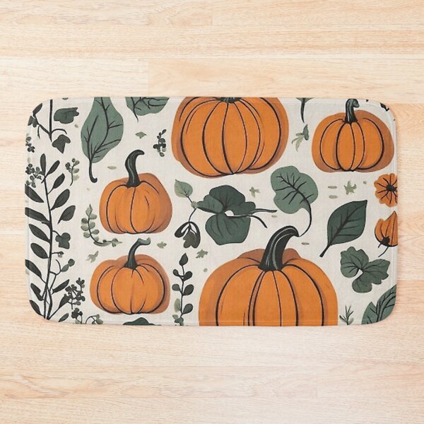 Item preview, Pumpkin plants print designed and sold by Rekline.