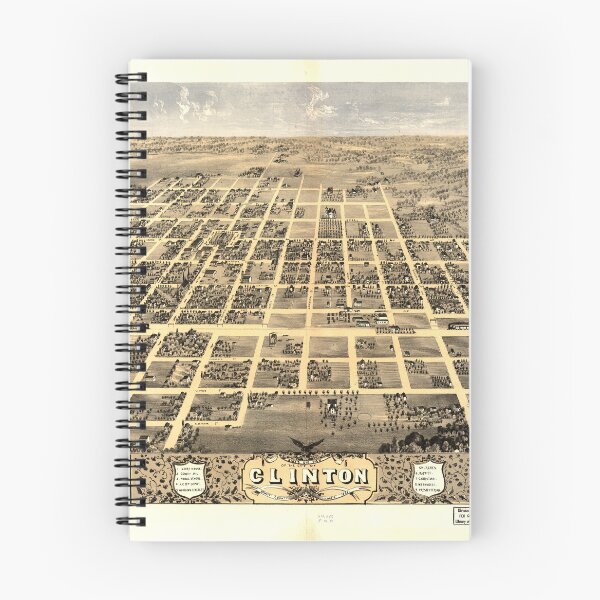 Item preview, Clinton, Illinois (1869) designed and sold by allhistory.