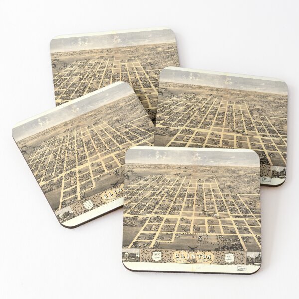 Item preview, Clinton, Illinois (1869) designed and sold by allhistory.