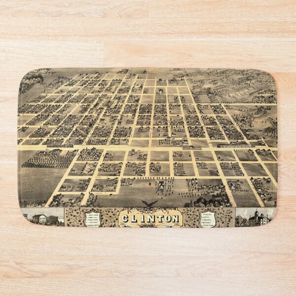 Item preview, Clinton, Illinois (1869) designed and sold by allhistory.