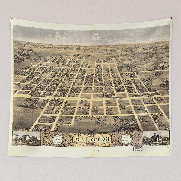 Item preview, Clinton, Illinois (1869) designed and sold by allhistory.
