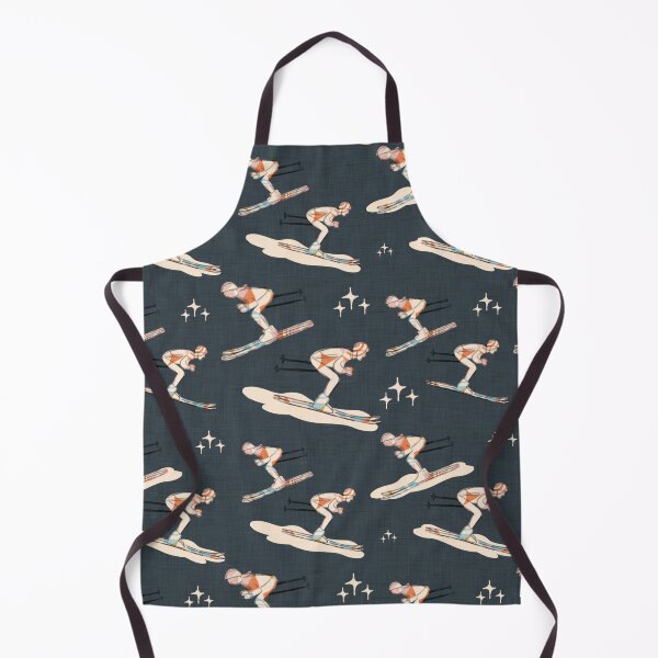 Item preview, Winter Sports - Retro Vintage Ski Dark Blue designed and sold by susycosta.