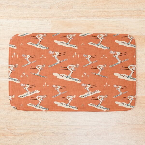 Item preview, Winter Sports - Retro Vintage Ski Orange designed and sold by susycosta.