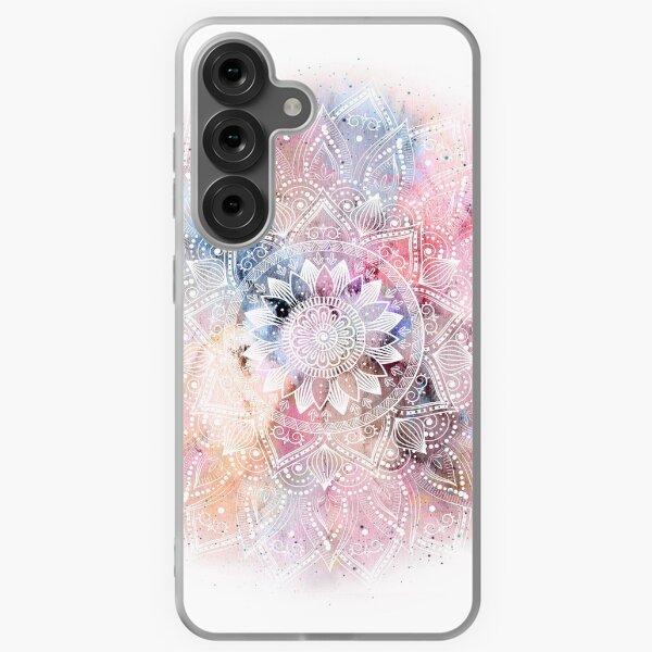 Item preview, Whimsical white watercolor mandala design designed and sold by InovArtS.