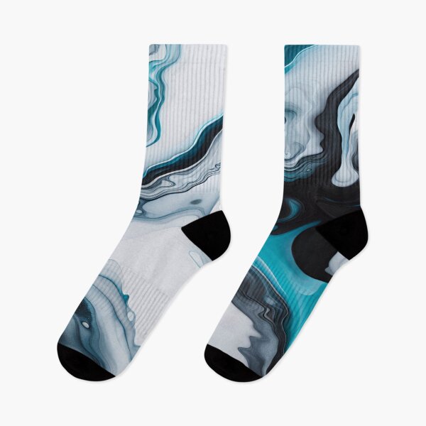 Item preview, Translucent Soft Abstract Black, White, light Blue and shades of Grey designed and sold by I-A-Troy.
