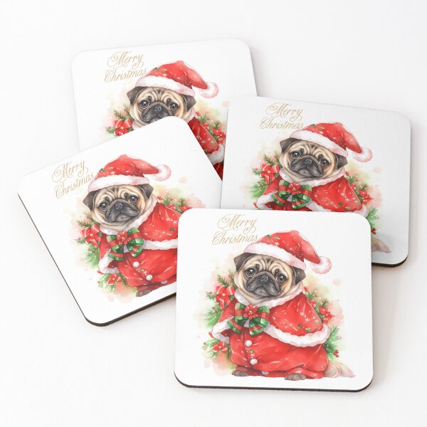 Item preview, Cheerful Christmas Canine - Christmas Canine Joy - Santa's Delightful Festivity designed and sold by ArtSculpt.