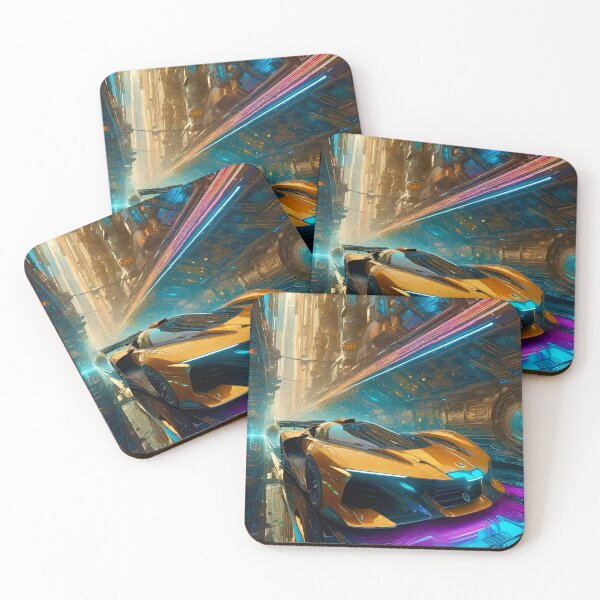 Item preview, Futuristic Fast Cars - Cyber City Scene designed and sold by Delerat7.