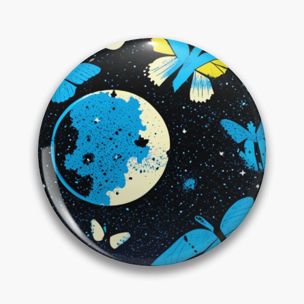 Artikelvorschau, Blue Butterly & Moon über Psychedelika entworfen und verkauft von Ollyburke123.