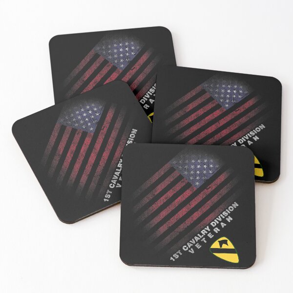 Item preview, 1st Cavalry Division Veteran American Flag Veterans Day Xmas designed and sold by defabiosofxs.