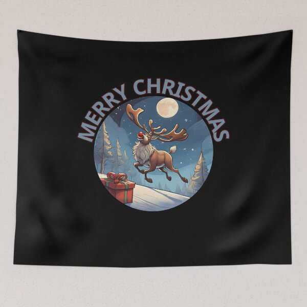 Item preview, Joyful Reindeer: A Festive Friend Spreading Holiday Cheer designed and sold by ChicTrendz.
