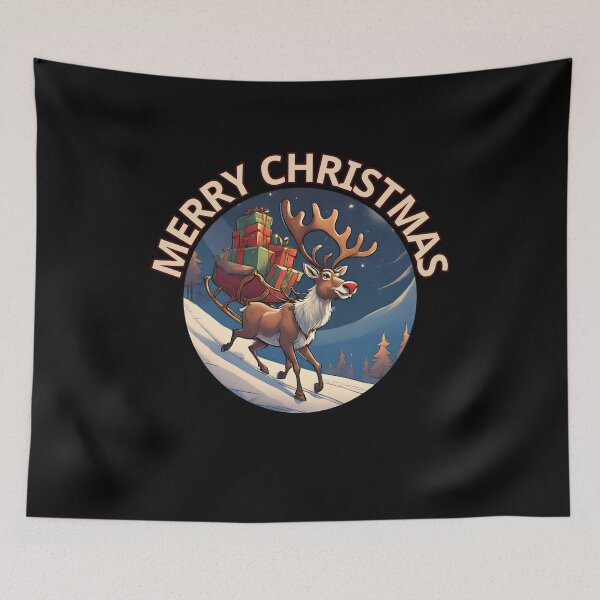 Item preview, Festive Reindeer Sleigh Ride Delight designed and sold by ChicTrendz.