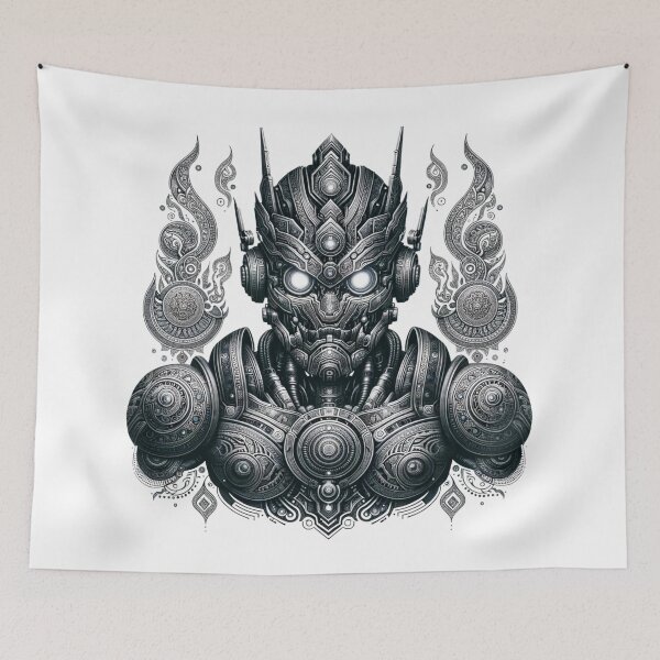 Item preview, "Mechanical Deity: Fusion of Ancient and Futuristic" designed and sold by Meowguar.