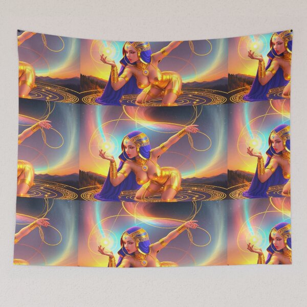 Item preview, GOD IS A WOMAN#2~Cosmic Sexy Goddess art~college greek fraternity sorority house party decor designed and sold by Spinning Plates 360.