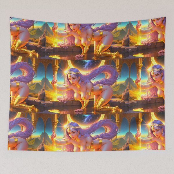 Item preview, GOD IS A WOMAN#3~Cosmic Sexy Goddess art~college greek fraternity sorority house party decor designed and sold by Spinning Plates 360.