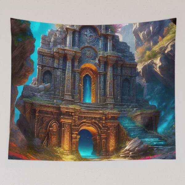 Artikelvorschau, Tempelruinen - Fantasy-Kunst entworfen und verkauft von Delerat7.