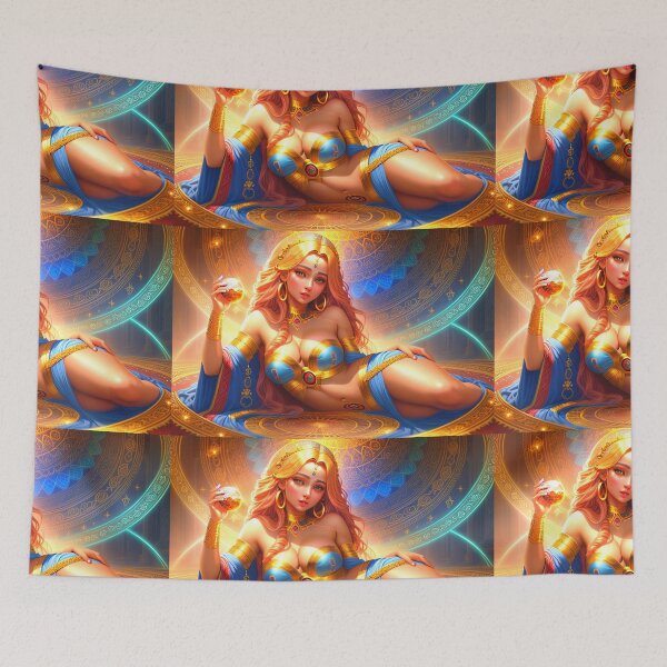 Item preview, GOD IS A WOMAN#6~Cosmic Sexy Goddess art~college greek fraternity sorority house party decor designed and sold by Spinning Plates 360.