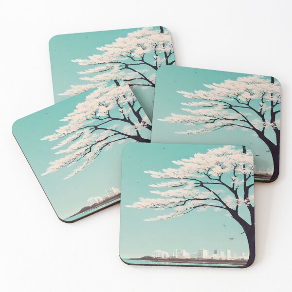 Item preview, Blossoming Cherry Tree by the Calm Sea designed and sold by I-A-Troy.