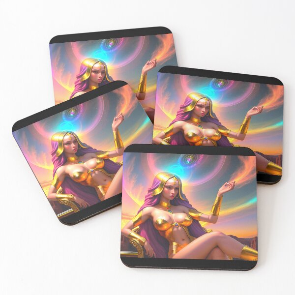 Item preview, GOD IS A WOMAN#7~Cosmic Sexy Goddess art~college greek fraternity sorority house party decor designed and sold by Spinning Plates 360.