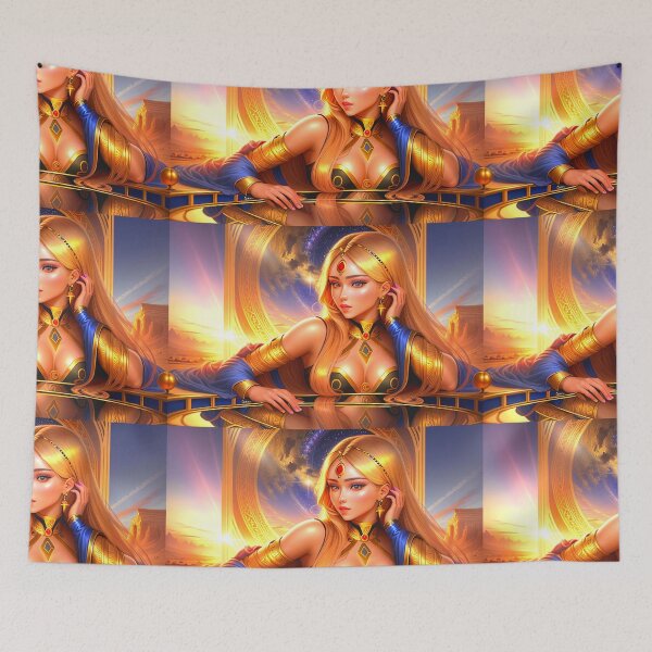 Item preview, GOD IS A WOMAN#9~Cosmic Sexy Goddess art~college greek fraternity sorority house party decor designed and sold by Spinning Plates 360.