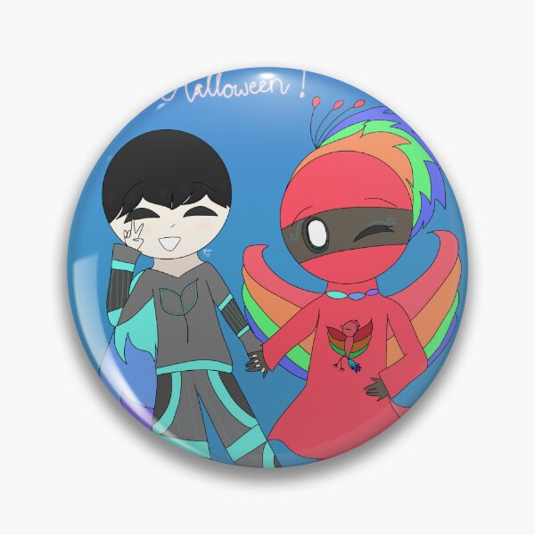 Item preview, Jules and Zuri as Aurora and Delphis for Halloween designed and sold by GoldenHeartArt.