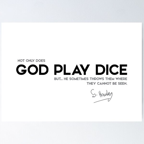 Item preview, God play dice - stephen hawking  designed and sold by razvandrc.