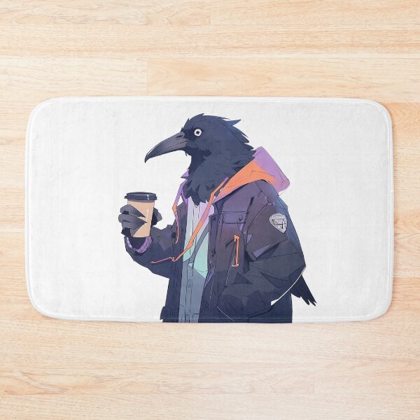 Item preview, Cawfee crow in jacket designed and sold by Remek-Design.
