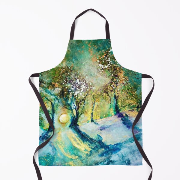 Item preview, Golden Moon Glow Magical painting Watercolours and inks. designed and sold by Angela Haig-Harrison.