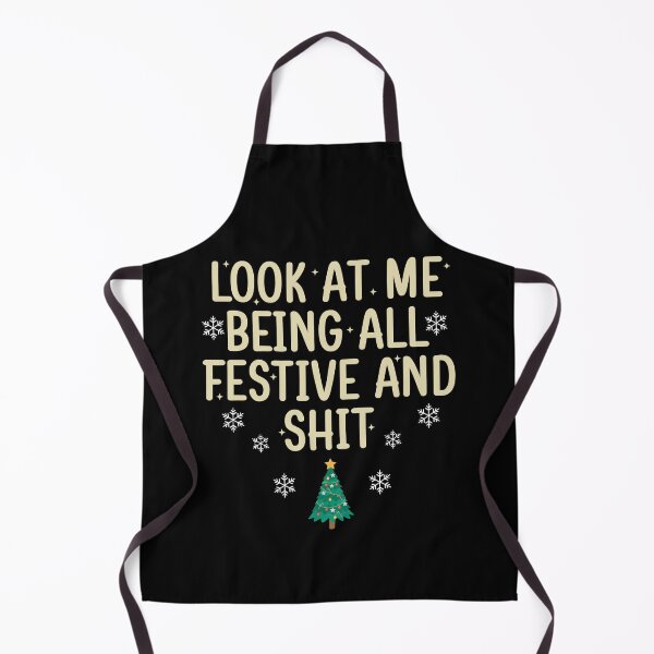 Item preview, Funny Vintage Xmas Look At Me Being All Festive And Shits designed and sold by Amineharoni.