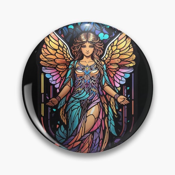 Aperçu de l'œuvre Motif d'ange en vitrail créée et vendue par Desfix.