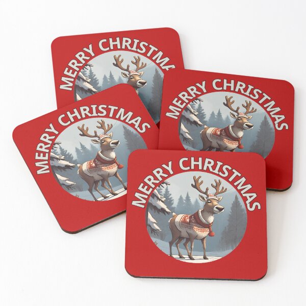 Item preview, Festive Reindeer Snow Cabin Delight designed and sold by ChicTrendz.