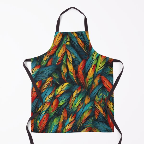 Item preview, Colorful Feathers on a Black Background designed and sold by deepakrode7.