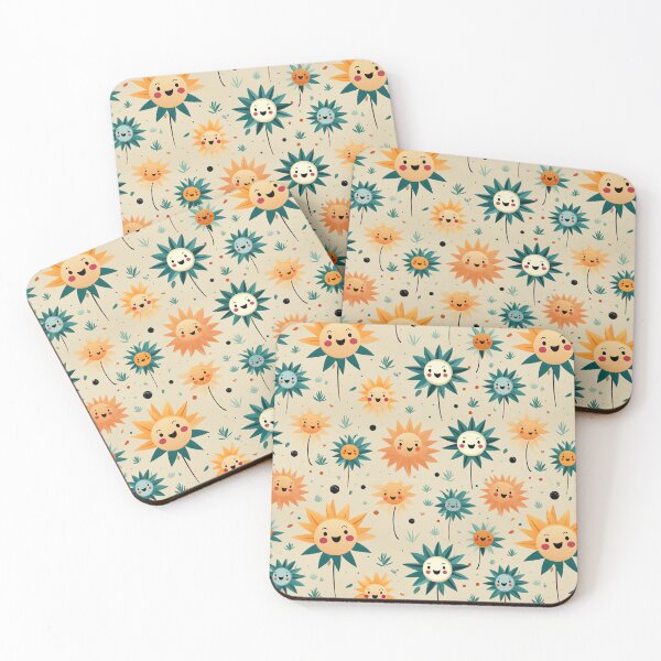 Item preview, Whimsical Retro Starburst Sunflower  Pattern designed and sold by Driftwood Spirits.