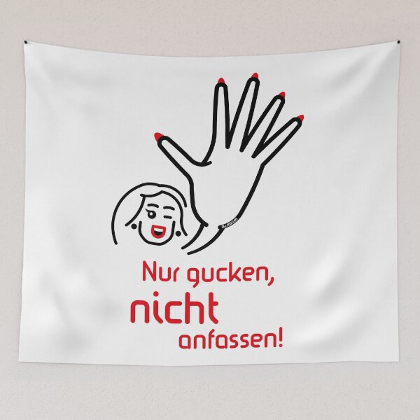 Artikelvorschau, Nur Gucken, Nicht Anfassen! (Friendly / 2C) entworfen und verkauft von Roderix.