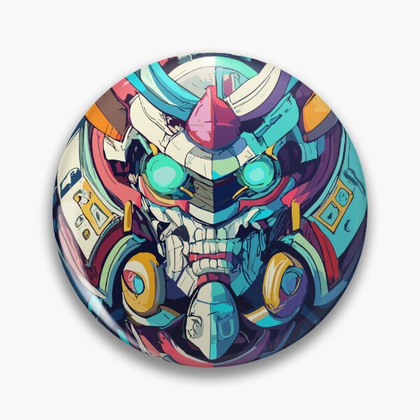 Item preview, Mecha Oni Samurai Mask designed and sold by MechaRon.