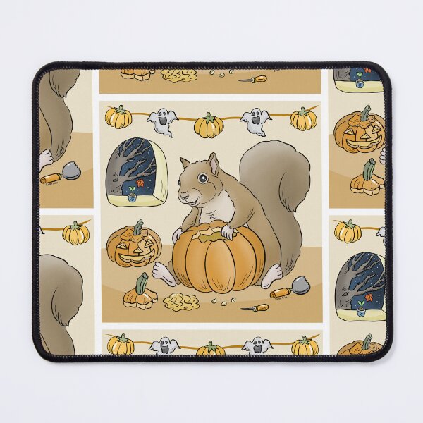 Item preview, Pumpkin carving squirrel designed and sold by doodletokki.