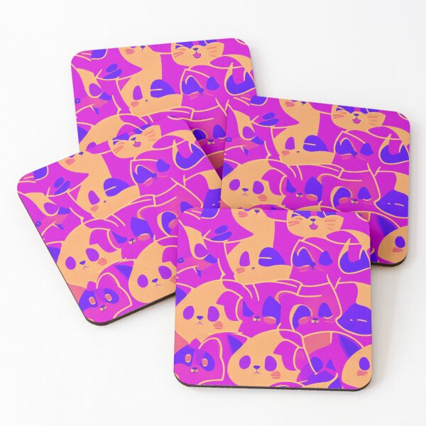 Item preview, Sleeping cats pink and orange designed and sold by MacLis.