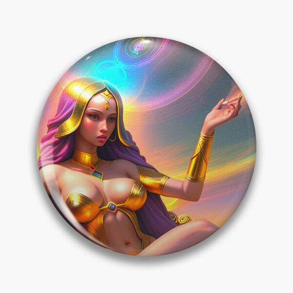 Item preview, GOD IS A WOMAN#7~Cosmic Sexy Goddess art~college greek fraternity sorority house party decor designed and sold by Spinning Plates 360.