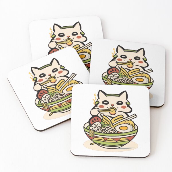Item preview, Cute Kawai Ramen Cat Japan Food designed and sold by TruckerPLShop.