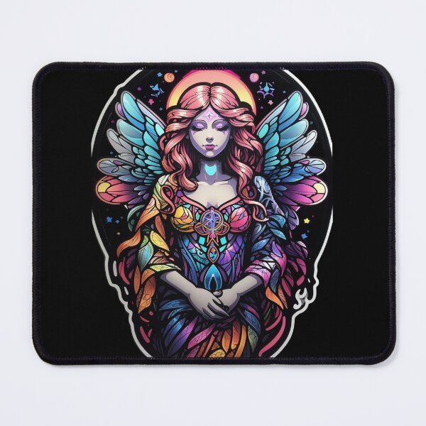 Aperçu de l'œuvre Motif d'ange en vitrail créée et vendue par Desfix.