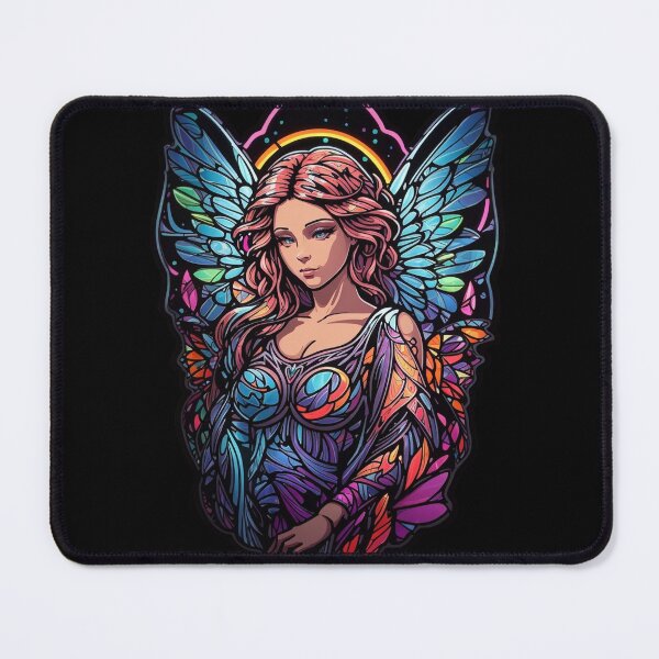 Aperçu de l'œuvre Motif d'ange en vitrail créée et vendue par Desfix.
