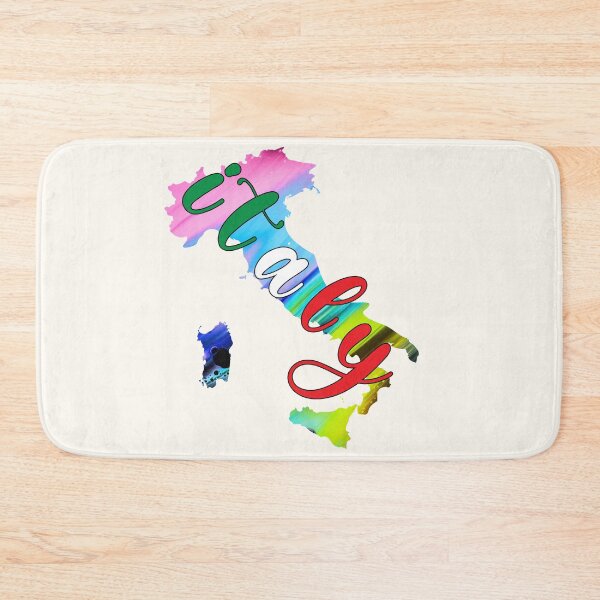 Item preview, Italy Flag Map Colorful -  designed and sold by PurpleLoveStore.