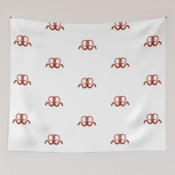 Item preview, Red Octopus on White designed and sold by CushyNest.