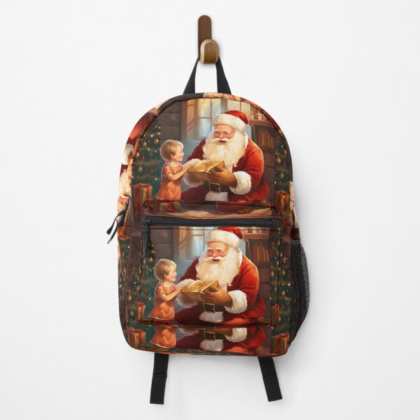 Item preview, Santa give a gift to a girl. designed and sold by maii7879.