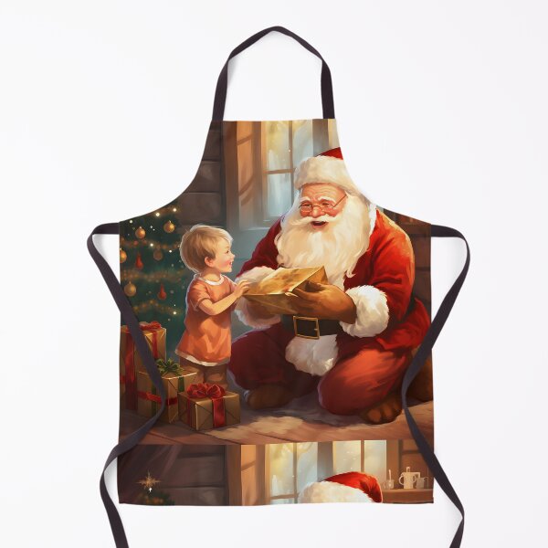 Item preview, Santa give a gift to a girl. designed and sold by maii7879.