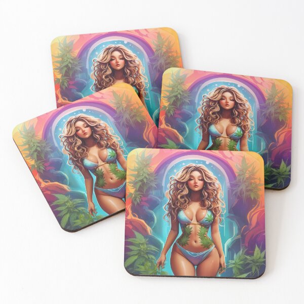 Item preview, I love a cute pawg, canna leaves waterfall designed and sold by wojysmokes.