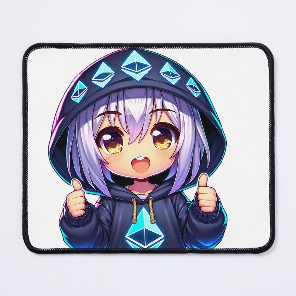 Item preview, Ethereum Enthusiast: Chibi Crypto Cheer! designed and sold by Ultraviolet1337.