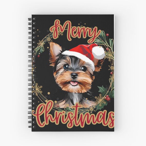 Item preview, Cute Christmas Yorkie Puppy in Santa Hat designed and sold by DarlingsTees.