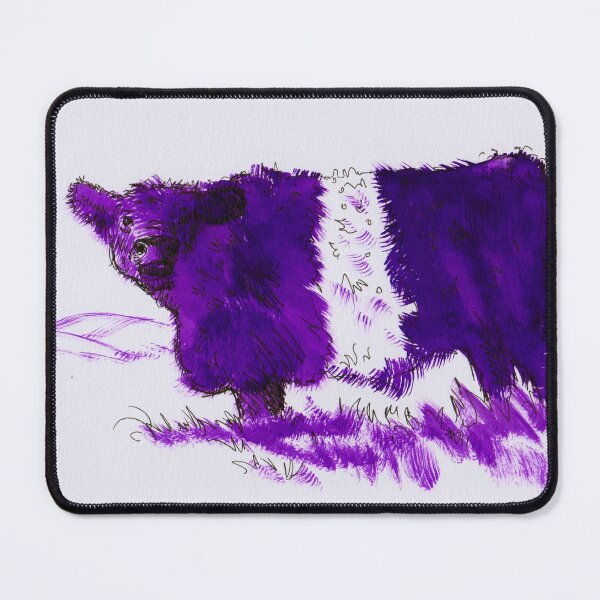 Item preview, Violet Belted Galloway Cow Drawing designed and sold by MikeJory.
