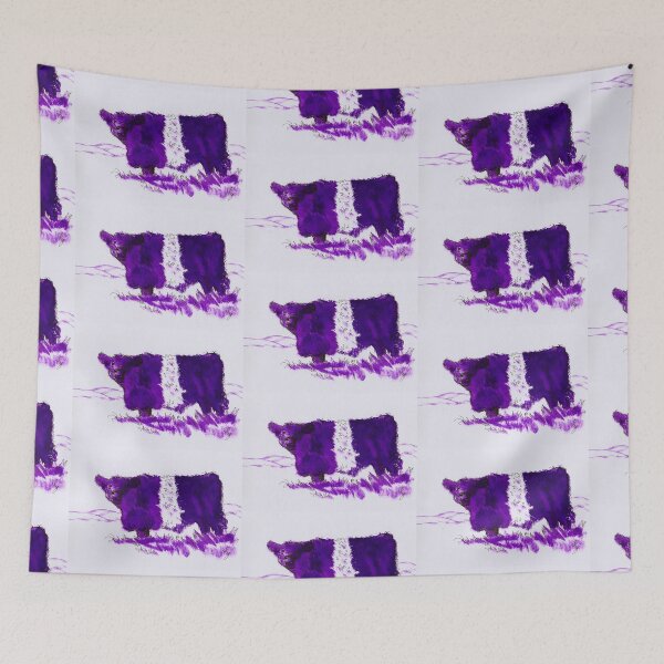 Item preview, Violet Belted Galloway Cow Drawing designed and sold by MikeJory.