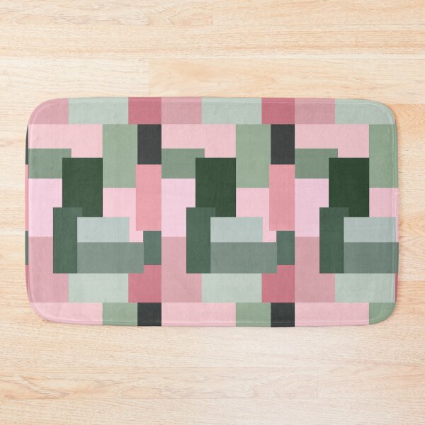 Item preview, Pink and Green Abstract Geometric designed and sold by OneThreeSix.